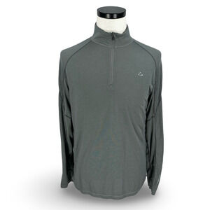 Paradox 1/4 Zip Mens Medium Gray Merino Blend Long Sleeve Base Layer Dri Release